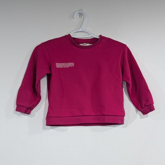 Pangaia 365 Midweight Sweatshirt Fuchsia Pink Size 5-6 - Picture 1 of 3